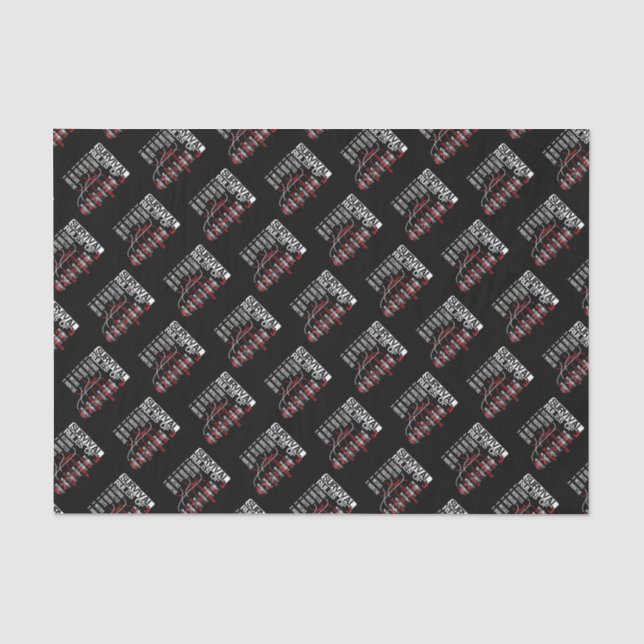 Survival Rules of Three - Wilderness Quiz Tissue Paper (Front)