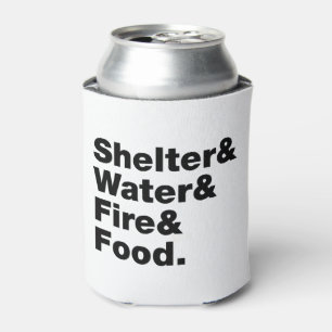 Survival (Shelter & Water & Fire & Food.) Can Cooler