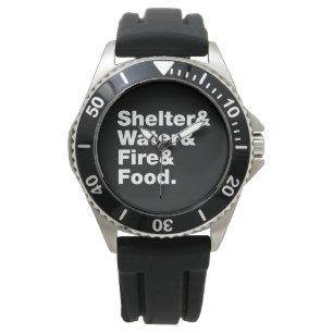 Survival (Shelter & Water & Fire & Food.) Watch