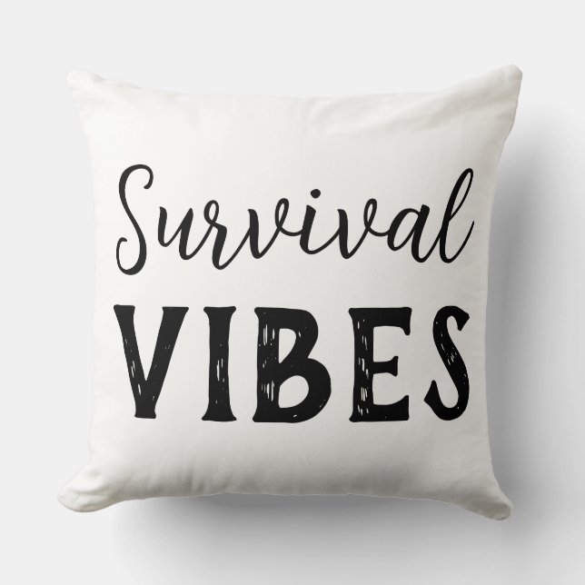 Survival Vibes Cushion (Front)