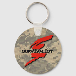 Survivalist Prepper Key Ring