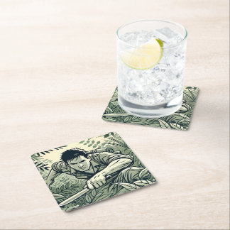 Survivalist Spirit Square Paper Coaster
