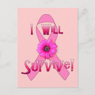 Survive Breast Cancer Postcard