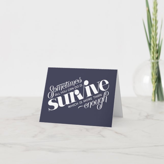 Survive Greeting Card (Front)