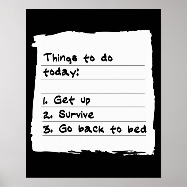 Survive Today Poster (Front)