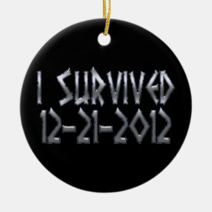 Survived 2012 ceramic tree decoration