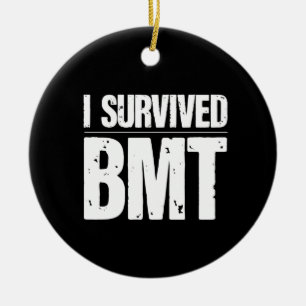 Survived Basic Military Training BMT Trainee Gift Ceramic Tree Decoration