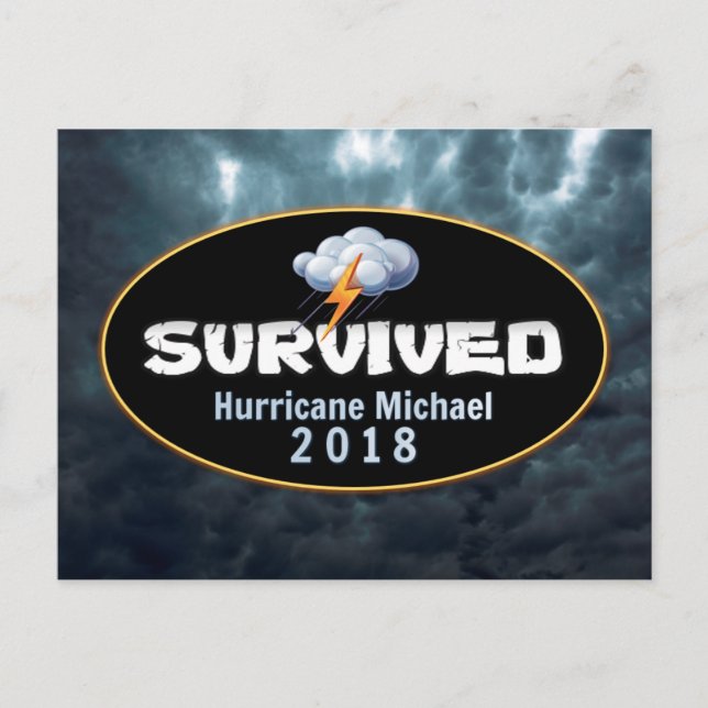 Survived Hurricane Michael Postcard (Front)