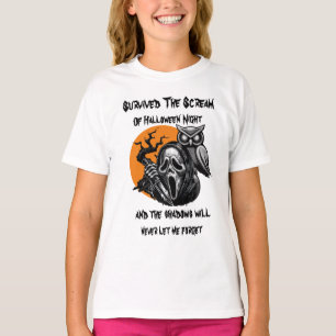 Survived The Scream Of Halloween Night T-Shirt