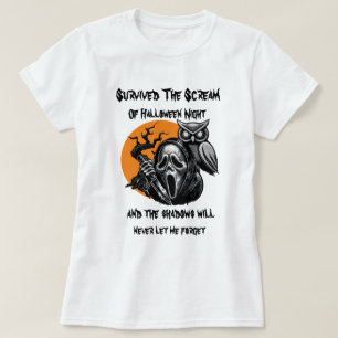 Survived The Scream Of Halloween Night T-Shirt
