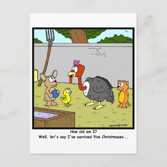 Surviving Christmas! Holiday Postcard (Front)