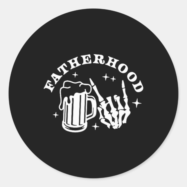 Surviving Fatherhood One Beer At A Time Fathers Da Classic Round Sticker (Front)