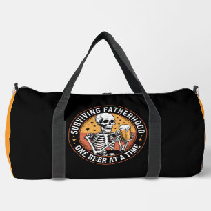 Surviving Fatherhood One Beer At Time Duffle Bag