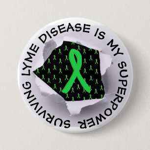 Surviving Lyme Disease Superpower Button