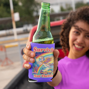 Surviving Not Thriving – Rainbow Unicorn Can Cooler
