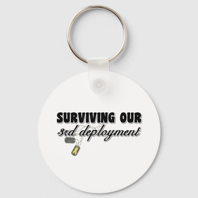 Surviving Our 3rd Deployment Key Ring (Front)