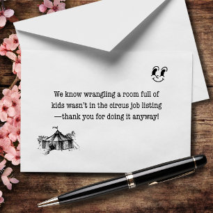 Surviving the Classroom Circus Thank You Card