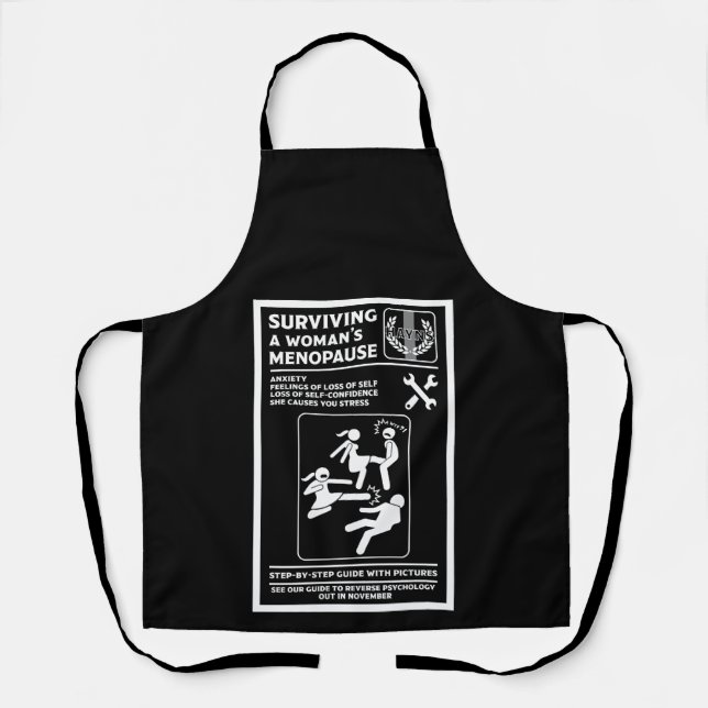 Surviving The Menopause Apron (Front)