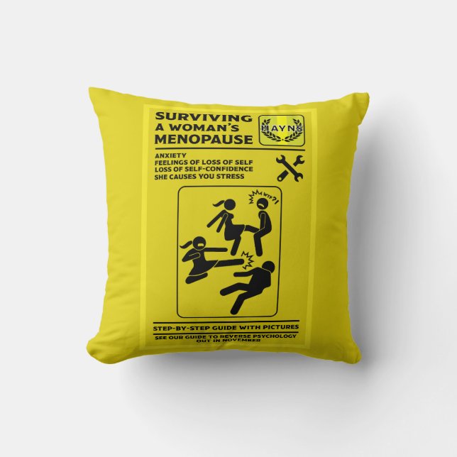 Surviving The Menopause Cushion (Front)