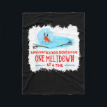 Surviving The School Secretary Life Snowman Christ Fleece Blanket<br><div class="desc">Surviving The School Secretary Life Snowman Christmas</div>