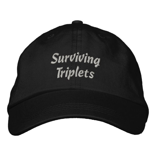 Surviving Triplets Embroidered Hat (Front)