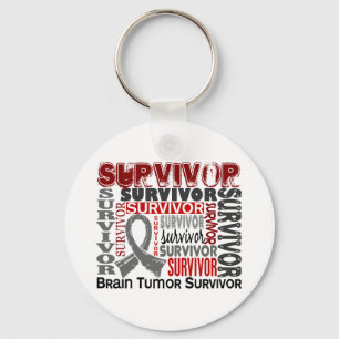 Survivor 10 Brain Tumour Key Ring