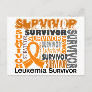 Survivor 10 Leukaemia Postcard