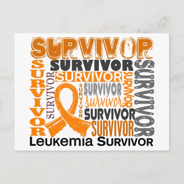 Survivor 10 Leukaemia Postcard (Front)