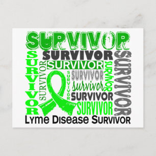 Survivor 10 Lyme Disease Postcard