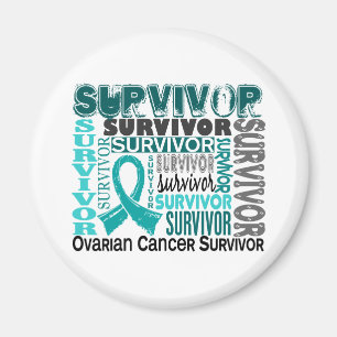 Survivor 10 Ovarian Cancer Magnet