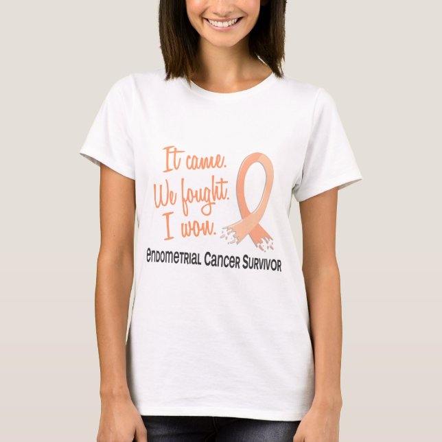 Survivor 11 Endometrial Cancer T-Shirt (Front)