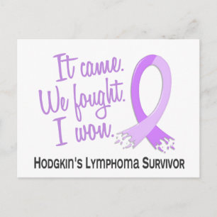 Survivor 11 Hodgkin's Lymphoma Postcard
