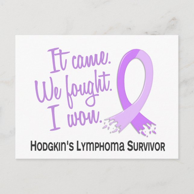 Survivor 11 Hodgkin's Lymphoma Postcard (Front)