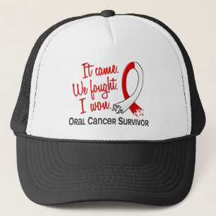 Survivor 11 Oral Cancer Trucker Hat