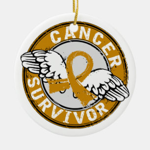 Survivor 14 Appendix Cancer Ceramic Tree Decoration