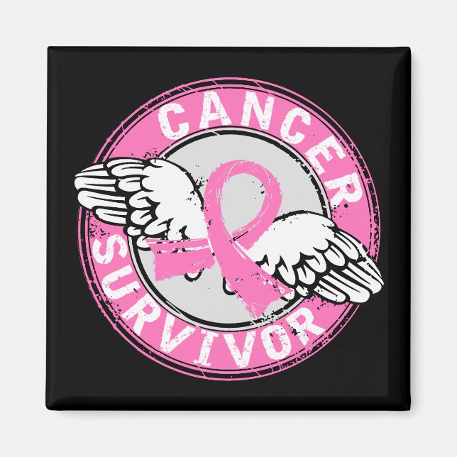 Survivor 14 Breast Cancer Magnet (Front)