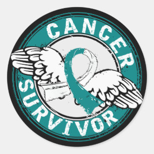 Survivor 14 Cervical Cancer Classic Round Sticker