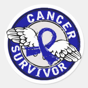 Survivor 14 Colon Cancer Classic Round Sticker