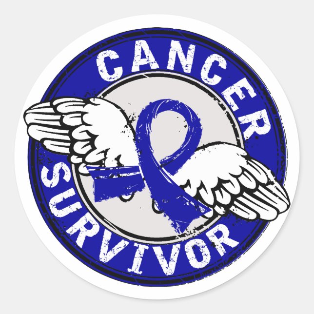 Survivor 14 Colon Cancer Classic Round Sticker (Front)