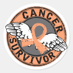 Survivor 14 Endometrial Cancer Classic Round Sticker