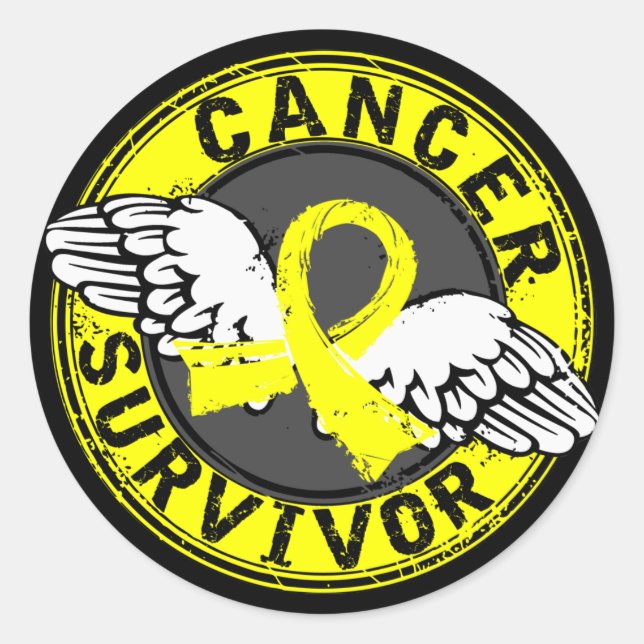 Survivor 14 Testicular Cancer Classic Round Sticker (Front)