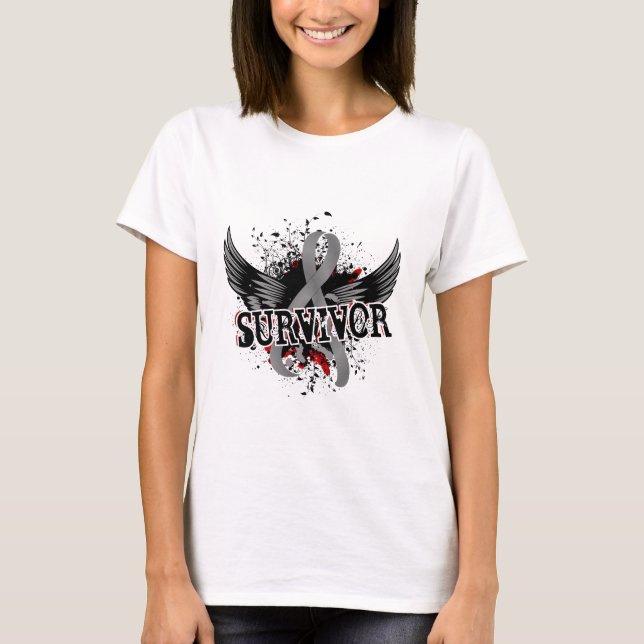 Survivor 16 Brain Tumour T-Shirt (Front)