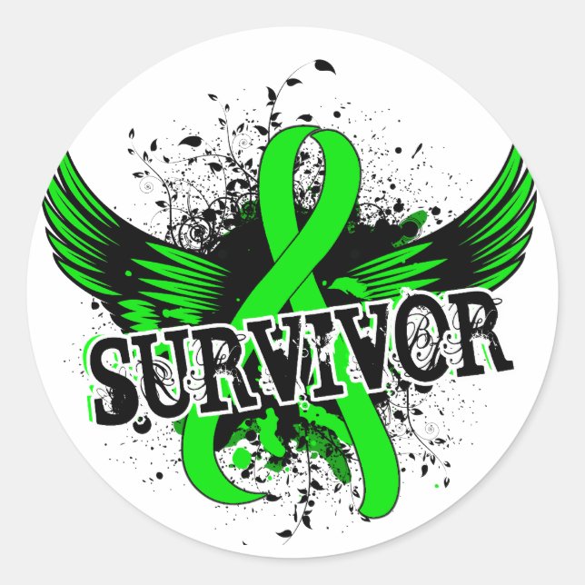 Survivor 16 Non-Hodgkin's Lymphoma Classic Round Sticker (Front)