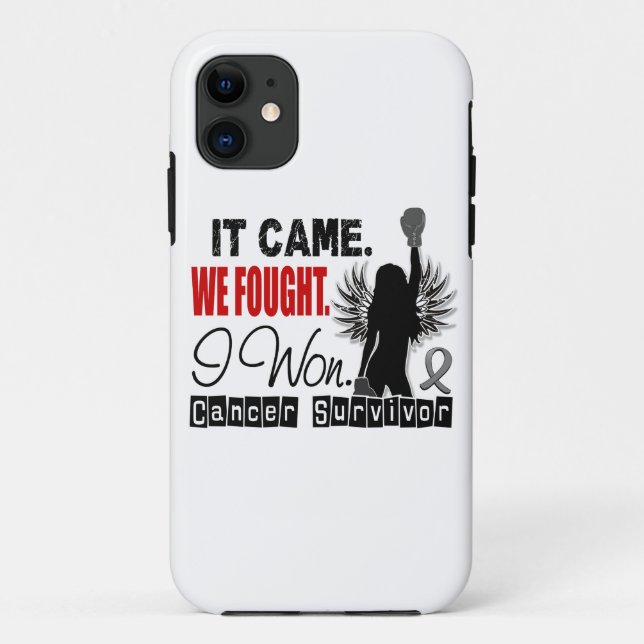 Survivor 22 Brain Cancer Case-Mate iPhone Case (Back)