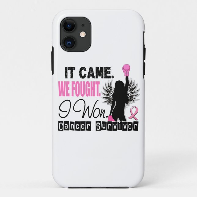 Survivor 22 Breast Cancer Case-Mate iPhone Case (Back)