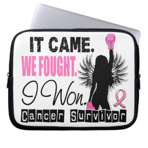 Survivor 22 Breast Cancer Laptop Sleeve