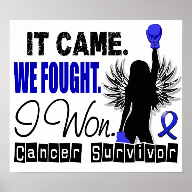 Survivor 22 Colon Cancer Poster (Front)