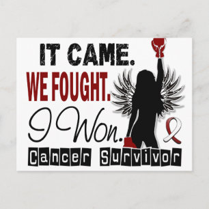 Survivor 22 Head And Neck Cancer Postcard