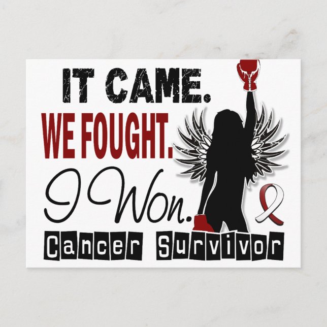 Survivor 22 Head And Neck Cancer Postcard (Front)