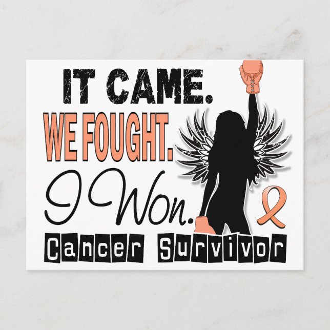 Survivor 22 Uterine Cancer Postcard (Front)